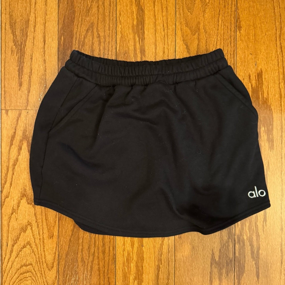 ALO Yoga Black Mini Skirt